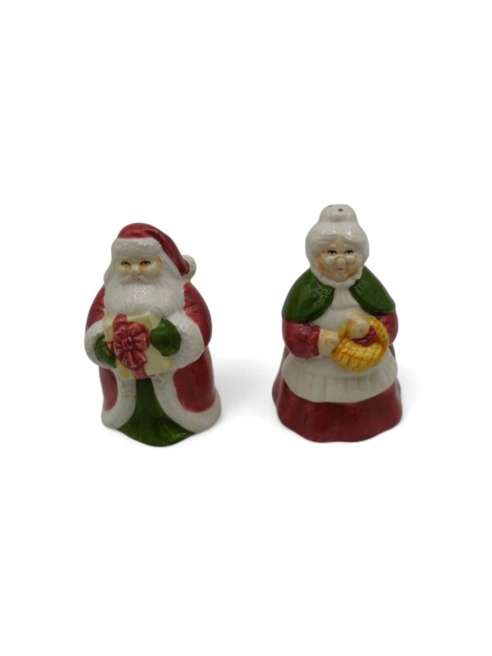 Vintage Avon Santa Mrs Claus Salt Pepper Shakers Christmas 1995
